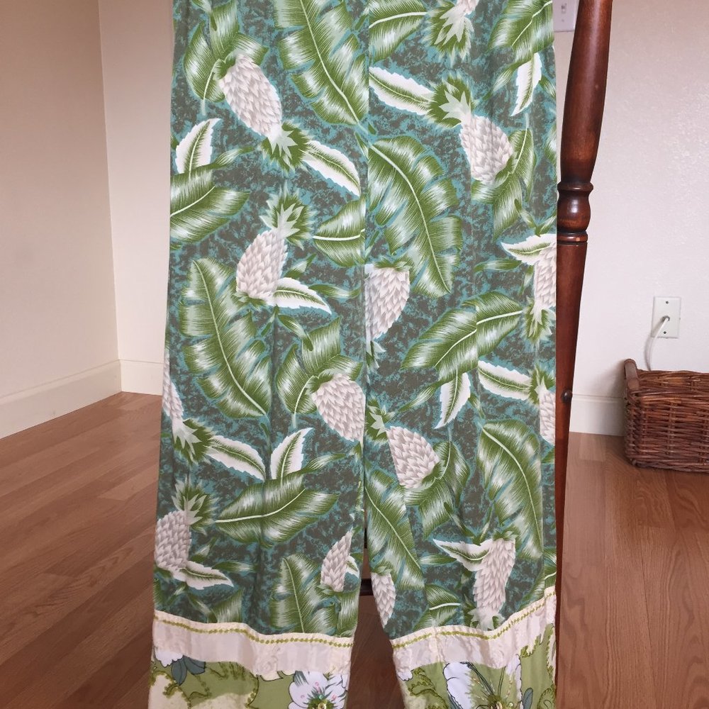 FAITH - Hawaiian Print Pants - Rayon - Sz S